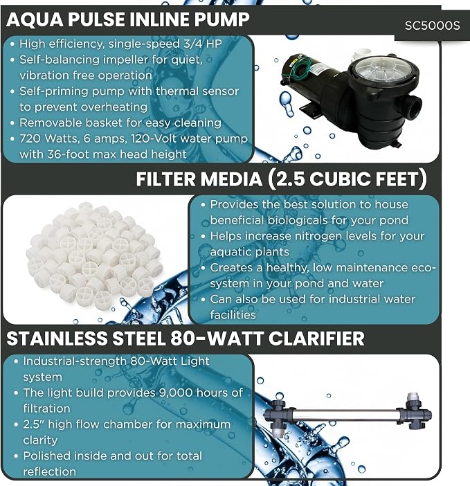 HALF OFF PONDS Simply Clear Koi Pond Filter System - Image 4