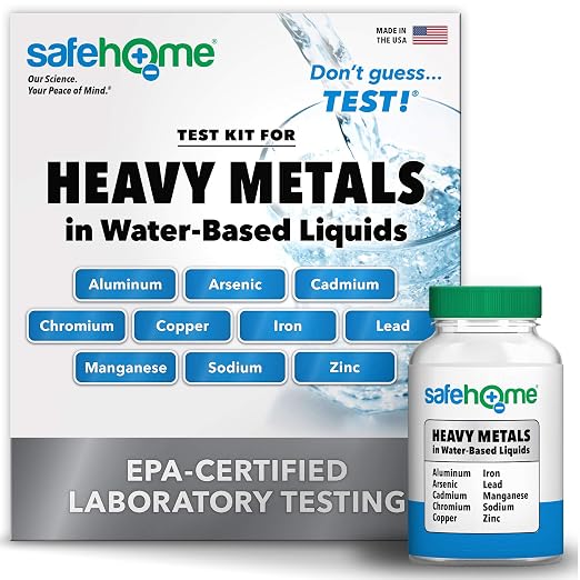 Safe Home® Heavy Metals Test Kit – Test 10 Metals in Water Based Liquids at Our by SafeHomeWaterQualityTestKits