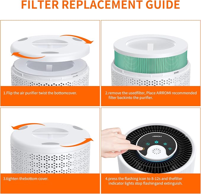 AIRROMI A2001 HEPA Air Purifier Replacement, 3-In-1 Original Filter, Removes - Image 9