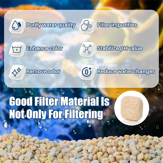 MAQIHAN Aquarium Bio Filter Media - 300g Ceramic Rings Balls - Image 3