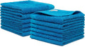 100% Cotton Washcloths Set 13” x 13” | Petrol Towels | Set of 12 Ultra Soft and Highly Absorbent Washcloths Sets for Bathroom, Gym, Hotel, Spa | Machine Washable Face Towel