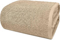DAN RIVER Pack of 1 Bath Sheet 40x80 Inches, Big Towels Oversized Extra Large Bath Towel, Absorbent Organic Cotton Towel - Tan