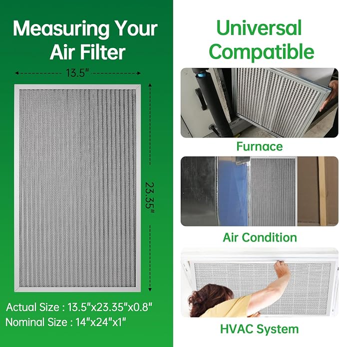 14x24x1 Air Filter Electrostatic Filter Reusable Washable HVAC AC Furnace Filter - Image 4