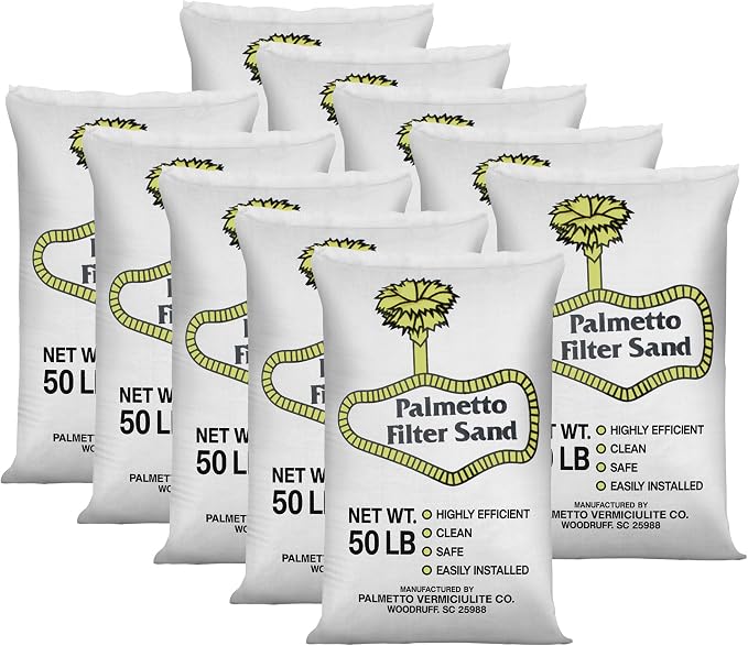 Palmetto 10 Pack Pool Filter Sand, Clean and Clear Water, Natural Sand by Unknown