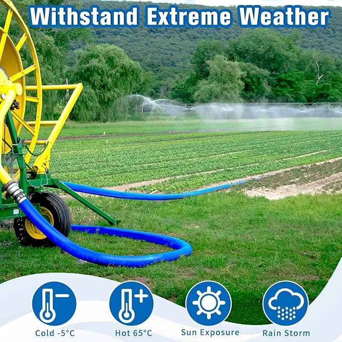 MYFAMIREA 1.5 IN x 30 FT Pool Backwash Hose Heavy Duty Drain Discharge Double - Image 5