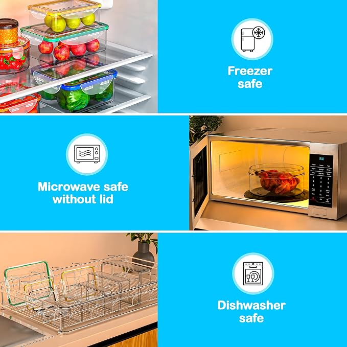 70 Pcs Large Food Storage Containers - Image 6