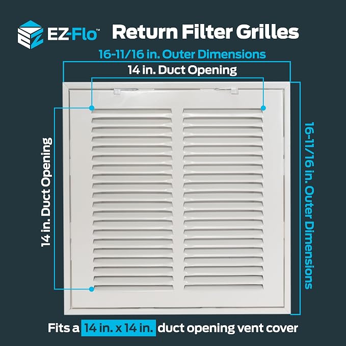 EZ-FLO 14 x 14 Inch Return Air Vent Cover - Image 2