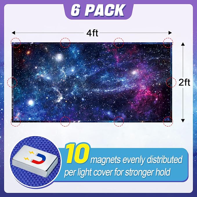Fluorescent Light Covers with 10 Strong Magnets - Image 5