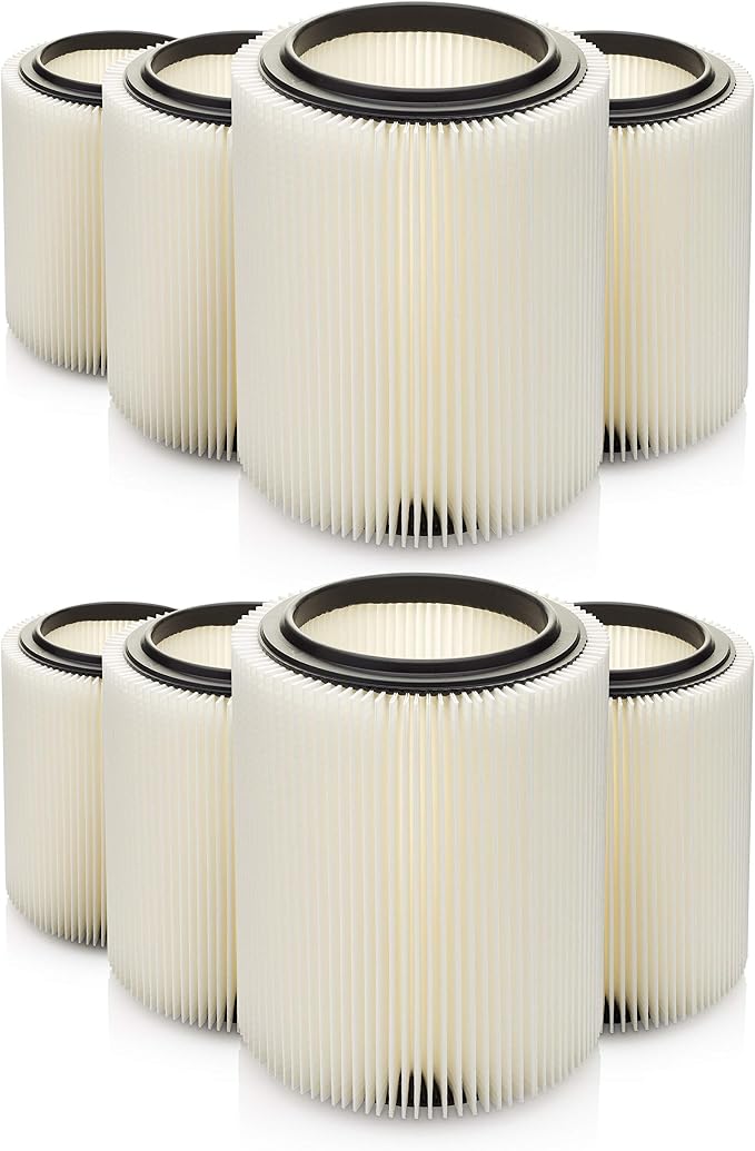 Replacement Compatible for Craftsman Part # 17816 and Ridgid VF4000, 8 Pack by Kopach+Filter