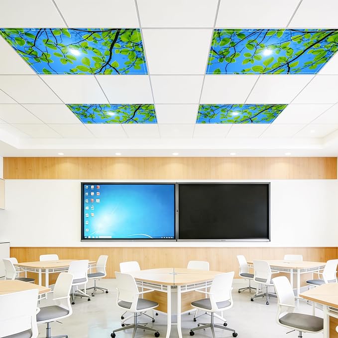 4 Pack 2x4 FT Magnetic Fluorescent Light Covers, Ceiling Light Filters - Image 6