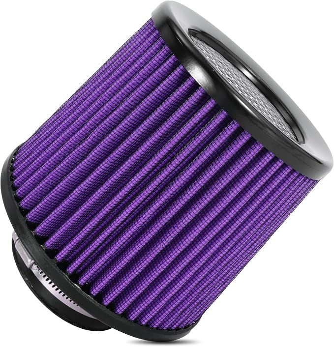 Cold Air Intake Filter High Performance Washable Filter Clamp-On Replacement by JIAYAN