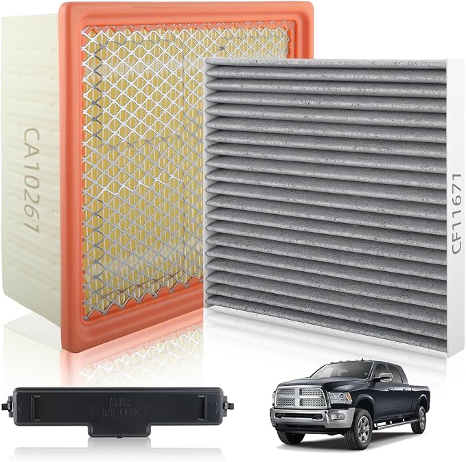 AUTOKAY Cabin Engine Air Filter kit Fits by AUTOKAY