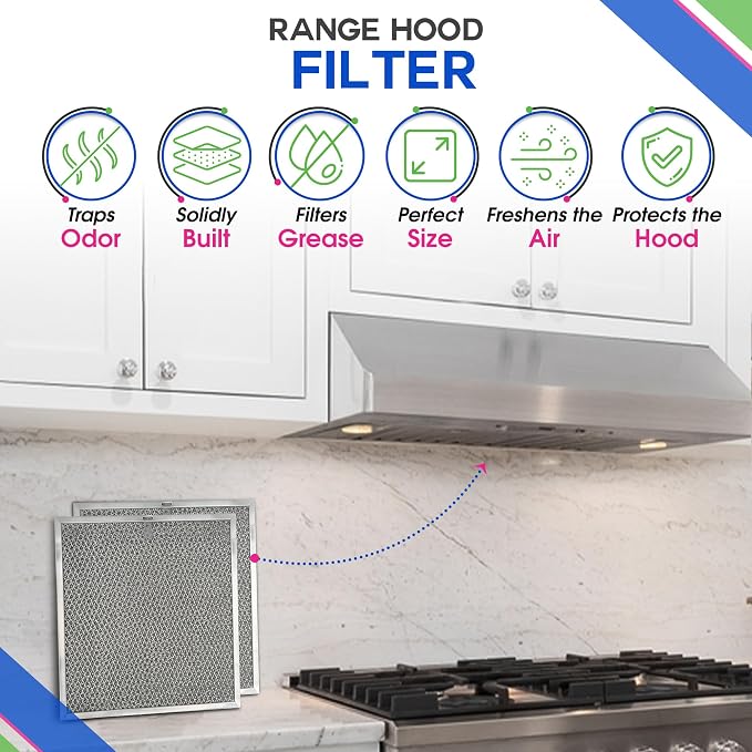 Stove Hood Vent Filter 11.6” x 11.2” BPQTF S99010317 Compatible - Image 2
