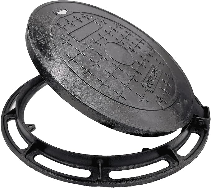 16 in Cast Iron Manhole Cover and Frame by DuuMuut