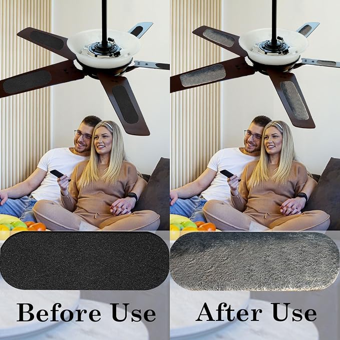 15 Pack Ceiling Fan Filters for Blades, Activated Carbon Filters - Image 5