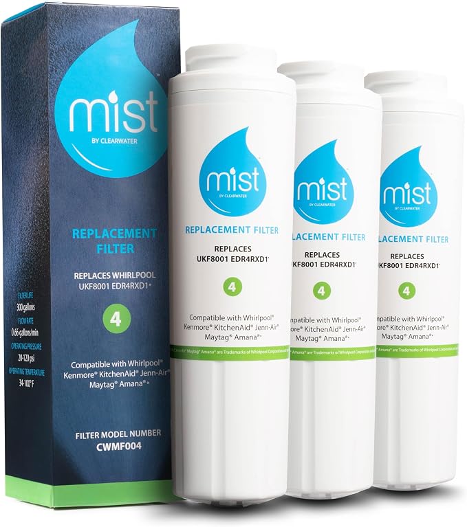 Mist EDR4RXD1 Refrigerator Water Filter Replacement by MistWaterAirFilters