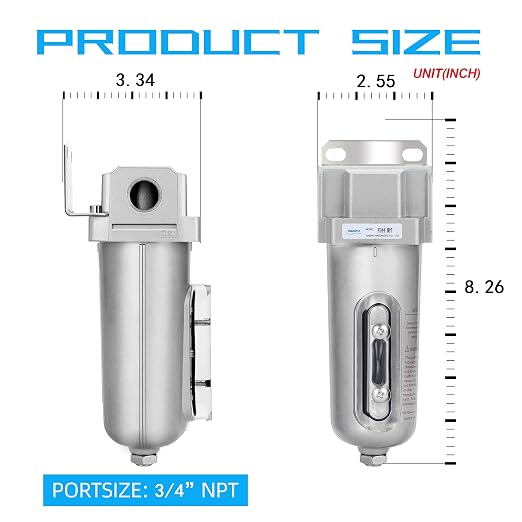 NANPU Industrial Grade Heavy Duty 3/4" NPT Activated Carbon Compressed Air - Image 4