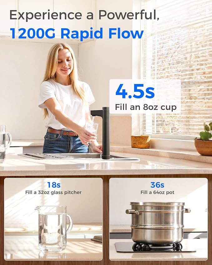 Waterdrop X12-Alkaline Mineral pH+ Tankless Reverse Osmosis System, NSF/ANSI - Image 6