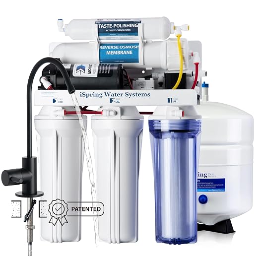 iSpring RCC7P-BLK, 5-Stage Reverse Osmosis System by iSpring