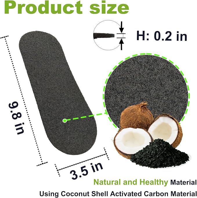 10 Pack Ceiling Fan Filters, Activated Coconut Charcoal Fan Blade Air Purifier - Image 2