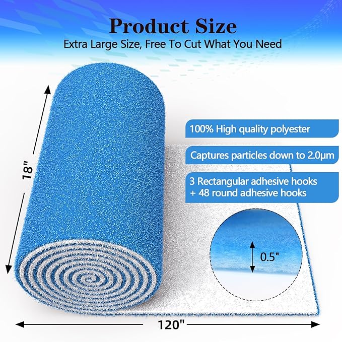 Air Vent Filter, MERV 8 Electrostatic Air Filter Roll, Rv Ac Vent, Refrigeration - Image 3