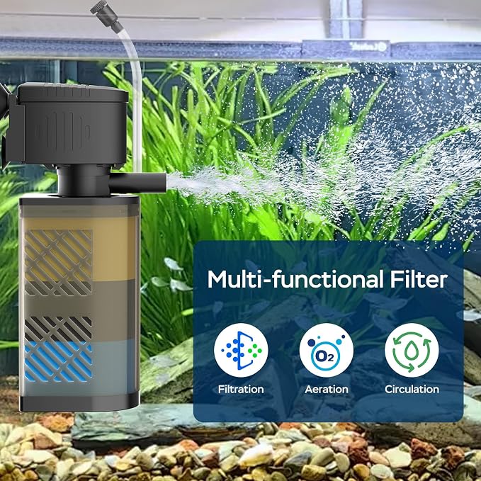 Aquarium Filter for 60-100 Gallon Tanks, Internal Large Fish Tank Filter - Image 2