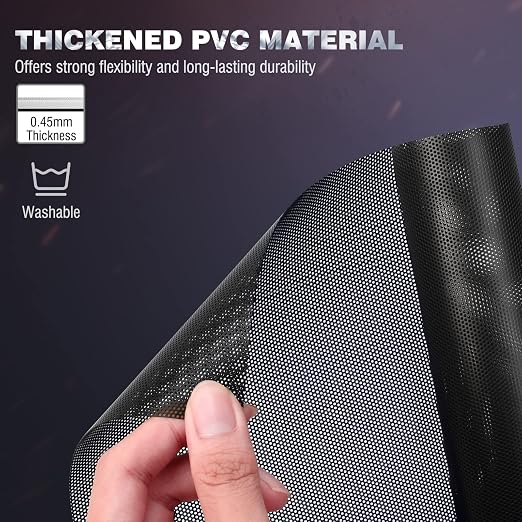 MoKo 400x300mm DIY PC Case Dust Mesh Filter, PVC Dustproof Magnetic Dust Filter - Image 3
