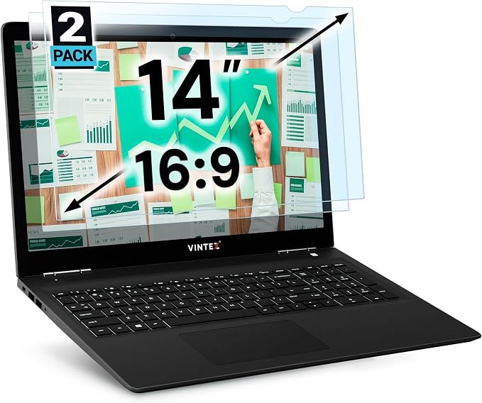 VINTEZ 14 inch Blue Light Blocking Screen Protector Panel by VINTEZ