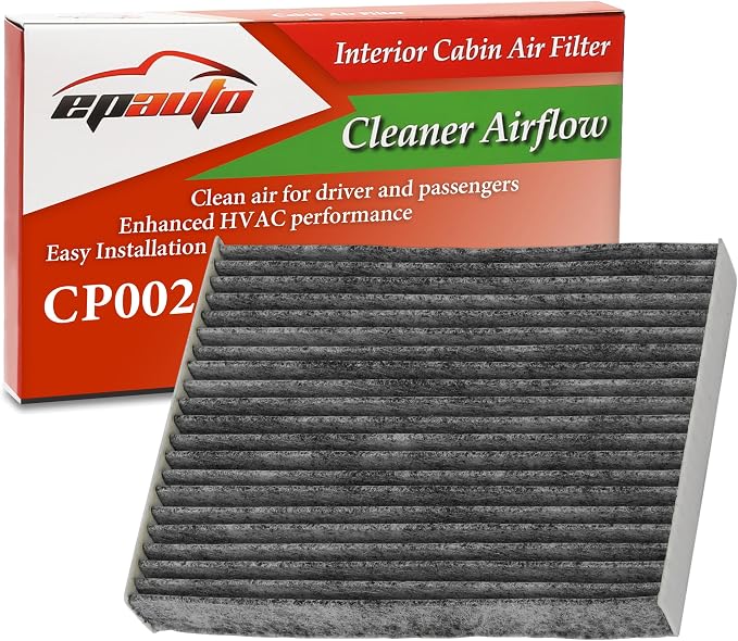 EPAuto CP002 Cabin Air Filter includes Activated Carbon, Replacement by EPAuto