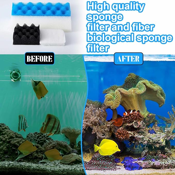 38 Pcs Compatible with Fluval 406/407 Filter Media Canister Filter Maintenance - Image 3