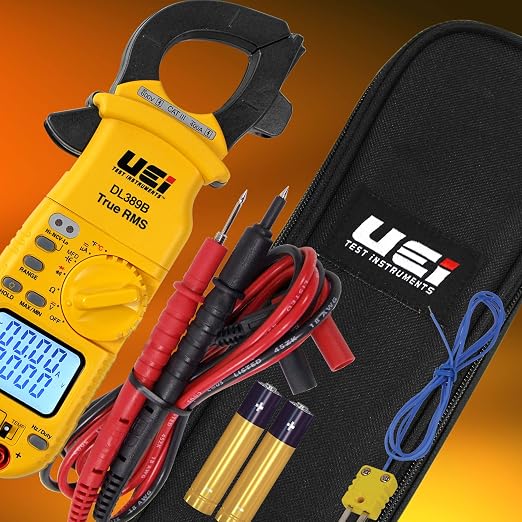 UEi DL389B Digital True RMS Clamp Meter, HVAC 4000 Counts Auto Ranging Voltmeter - Image 4