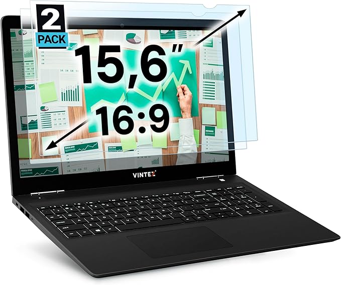 VINTEZ 15.6 inch Blue Light Blocking Screen Protector Panel by VINTEZ