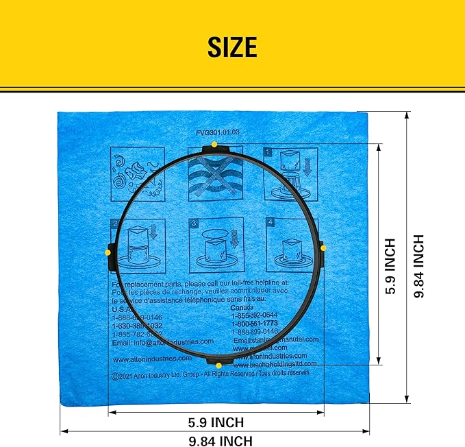 STANLEY - 251201 Stanley 25-1201 Blue Cloth, Reusable Filter - Image 2