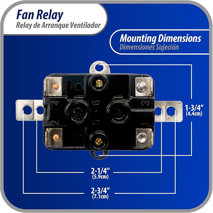 Appli Parts APFR-290 90-290, 24 VAC Coil, Heavy Duty Switching Fan Relay - Image 2