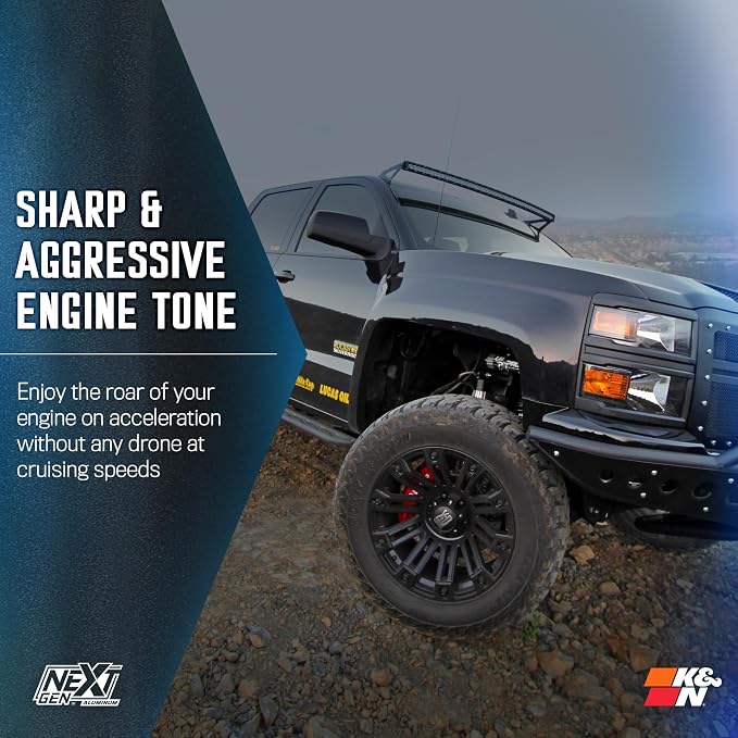 K&N NextGen Aluminum Cold Air Intake System: High-Flow Cotton Filter: Compatible - Image 8