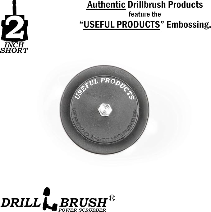 Kitchen Accessories - Pot Cleaner - Rice Cooker - Scrubber - Drill Brush - 2-inch Round Spin Brush Set - Grout Cleaner - Hard Water, Mineral, Calcium, Soap Scum - Rust Remover - Bird Bath - Cleaner