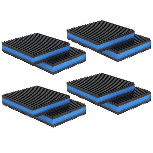 4''x 4''x 7/8'' Anti Vibration Pad, Rubber EVA Sound Isolation Vibrating Mat by Unknown