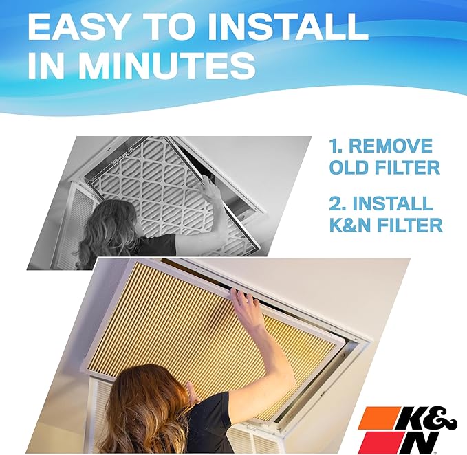 K&N 16X25X4 HVAC Furnace Air Filter, Lasts a Lifetime, Merv 11, the Last HVAC - Image 5