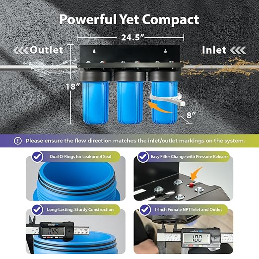 iSpring Ultimate Protection Whole House Water Filter System, Chloramine - Image 5