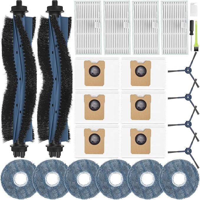 25PCS C20 Replacement Parts for eufy Omni C20 Vacuum Cleaner Includes Main Brush by DrRobor