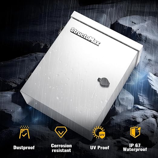 Steel Electrical Box, IP67 Waterproof & Rust-Resistant, Outdoor/Indoor - Image 2