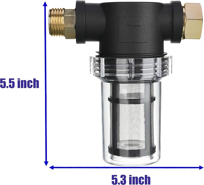M MINGLE Garden Hose Filter for Pressure Washer inlet Water, Inline Filter for - Image 4