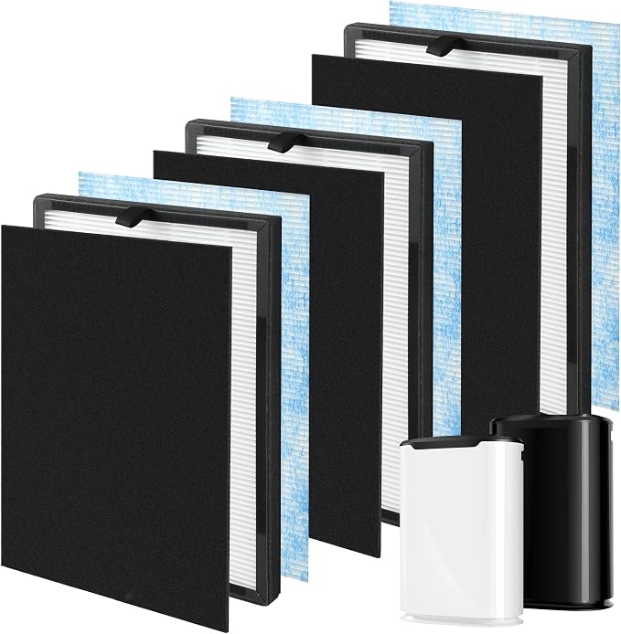 3 packs 3-in-1 8L H13 True HEPA Replacement Filters by FCFMY