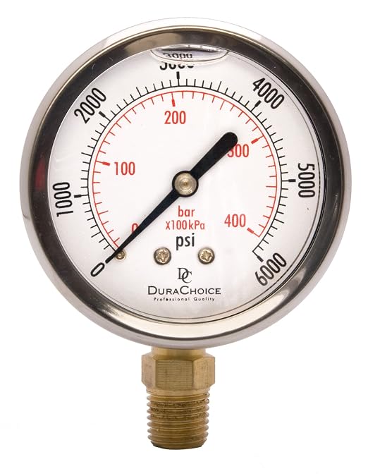 2-1/2" Oil Filled Pressure Gauge by DirectMaterial