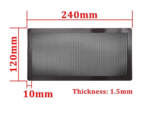 120mm x 2 PC Computer Case Fan Dust Filter Screen Dustproof Case Cover - Image 2