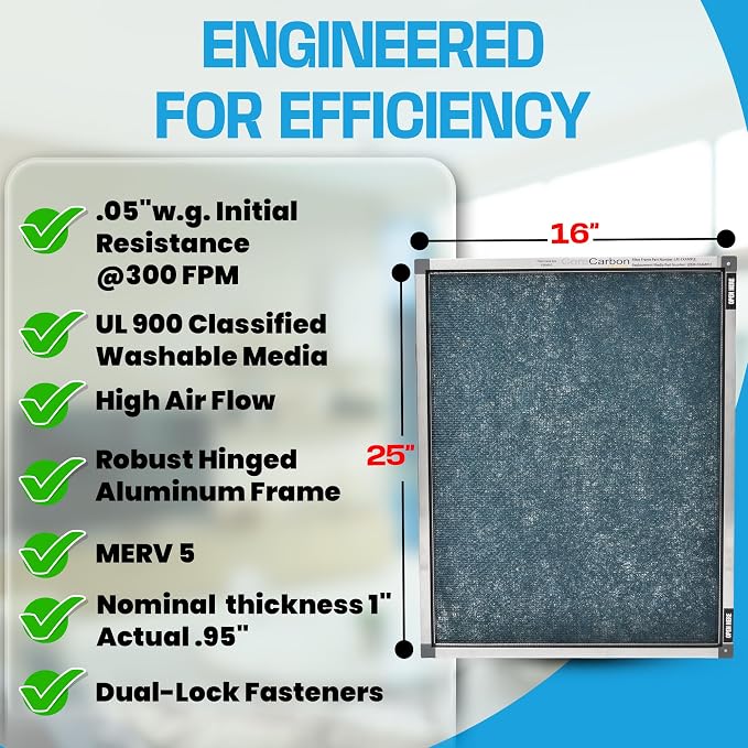 16x25x1 Reusable Air Filter Frame - Image 2