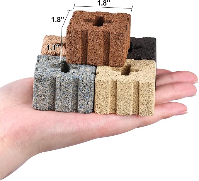 RealPlus Aquarium Filter Media 40pcs Bio Ceramic Brick - Image 4