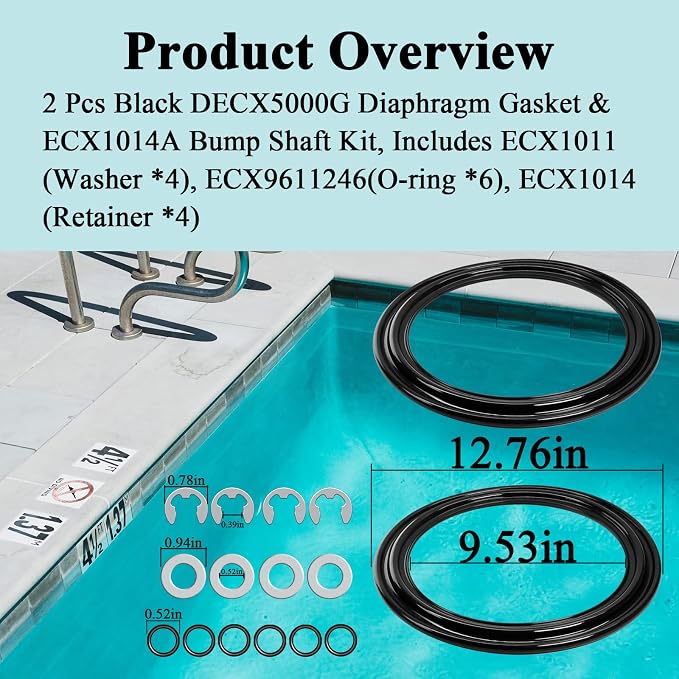 Diaphragm Gasket, Fit for Hayward Perflex DECX5000G, EC50AC Series Extended DE - Image 2