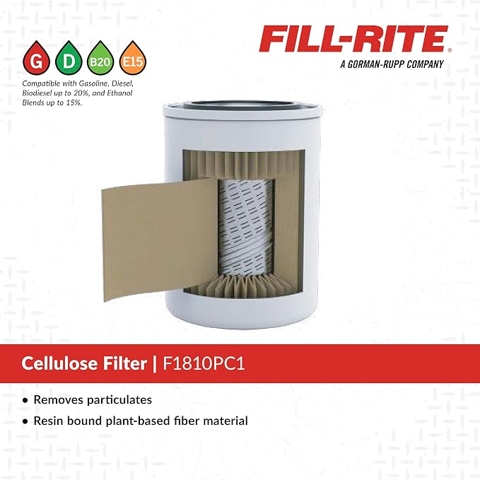 Fill-Rite F1810PC1 1" 18 GPM 10 Micron Particulate Fuel Filter - Image 3