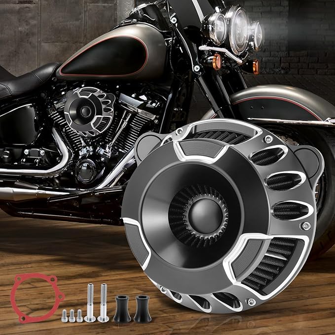 Motorcycle Air Filter Intake System Kit CNC Air Cleaner Fit - Image 2